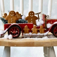 Gingerbread Snow With Old Car