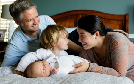 Happy Family - mother, family, father, children