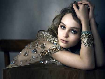 Lily-Rose Depp - actress, 2018, lily-rose, wallpaper, model, lily-rose depp, closeup, beautiful, depp