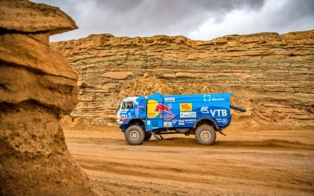 desert rally - rock, desert, rally, truck