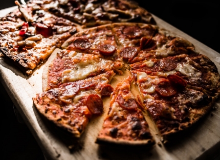 Pizza - Pepperorio, Ham, Photography, Pizza