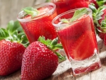 Strawberries in a glass