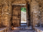 Monastery Gate in Greece