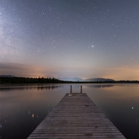 Night over Lake Kirchsee