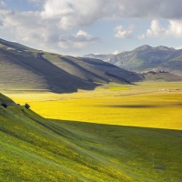 The summer landscape in Monti Sibillini National Park