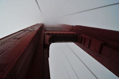 Golden gate bridge - san francisco, fog, golden gate, mist, bridge