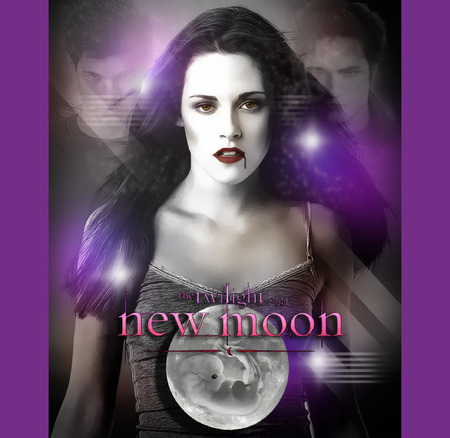 New Moon - moon, girl, show, movie, cover, sexy, new