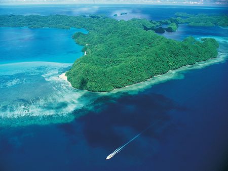 Palau South Pacific - landscape, beach, sky