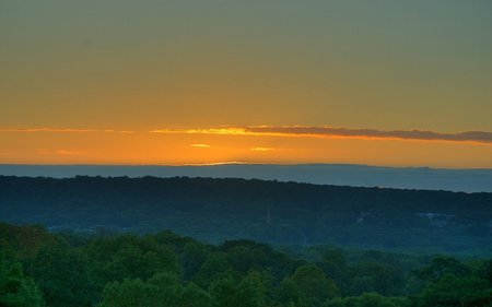 Sunset Desktop - fields, nature, sky, landscape, sun, skies, sunset, sunrise