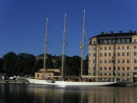 Tallship - white, stockholm, water, summer