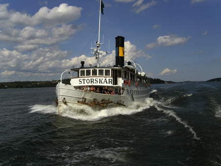 S/S Storskär - steam, white, waxholm, water, stockholm, summer