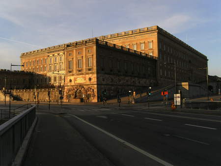 The Royal palace - stockholm, king, queen, sun