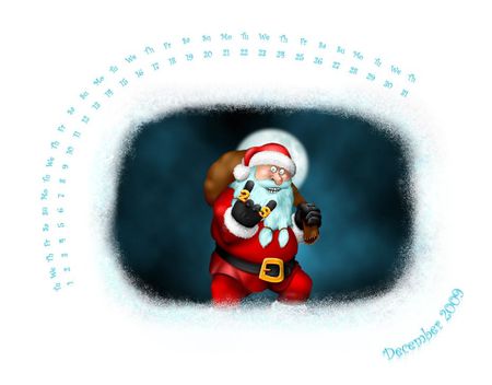 crazy santa - holidays, red, winter, x-mas, christmas