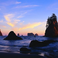 Sea Stacks at Sunrise