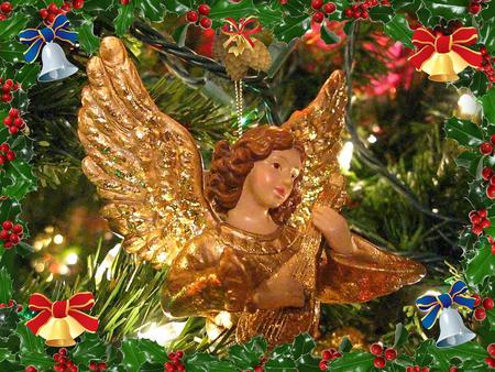 Angel - ornament, tree, abstract, angel