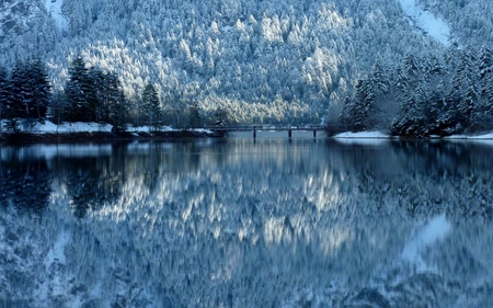 Tyrol Austria - winter, tyrol, austria, pond