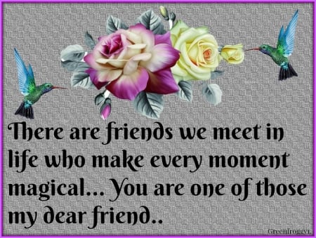 DEAR FRIEND