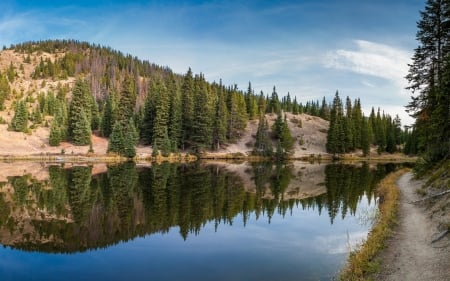 Calm Lake Irene - calm, national park, lake, America