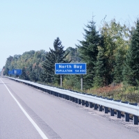 Highway Road Signs--North Bay