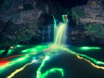 Neon Waterfall