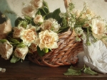 basket of roses