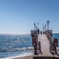 Pier in Marbella, Spain