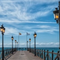 Pier in Marbella, Spain