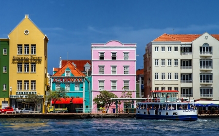 Curacao Island - curacao, island, netherlands antilles, hauses