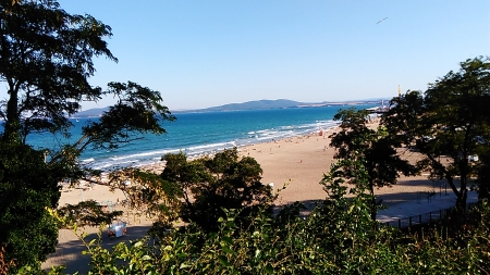 Black sea - beach, burgas, blue, sea, black