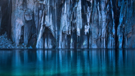 Precipice Lake - lake, california, national park, water, rock, usa