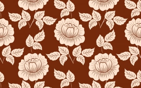 Texture - brown, paper, pattern, texture, rose, flower