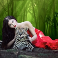 Lady With a Leopard