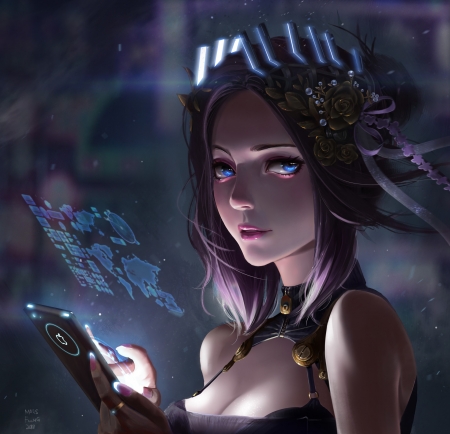 Cybersoul - frumusete, fantasy, mars foong, girl, cybersoul