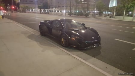 McLaren MP4-12c @ Night - california, street, los angeles, sports car, night, mclaren