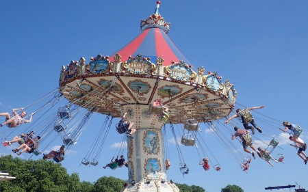 Carousel - carousel, amusement, joy, sky