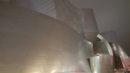 Walt Disney Concert Hall Closeup @ Night - Disney, Night, Concert, California, Hall, Reflection, Los Angeles, Sky, Walt, Closeup