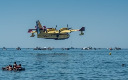 Seaplane - seaplane, sky, plane, sea