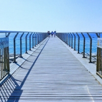 Pier in Badalona, Spain