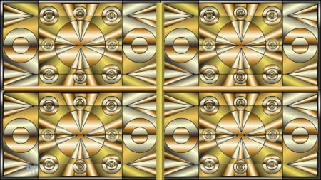 Metallic Deco-2 - Windows 10 wide screen background, Art Deco Wallpaper, Art Deco, Windows 10 Art Deco background, Windows 10 Background, Art Deco Desktop Background