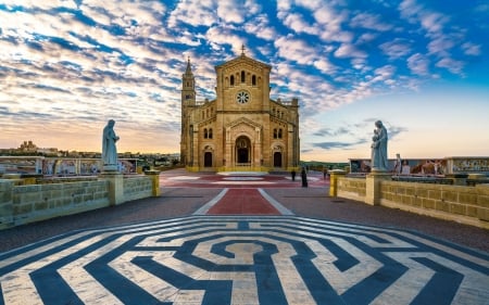 Basilica in Malta - island, Malta, church, basilica