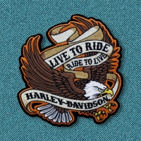 Harley Davidson Live to ride patch