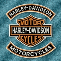 Harley Davidson Logo Rocker bars patches