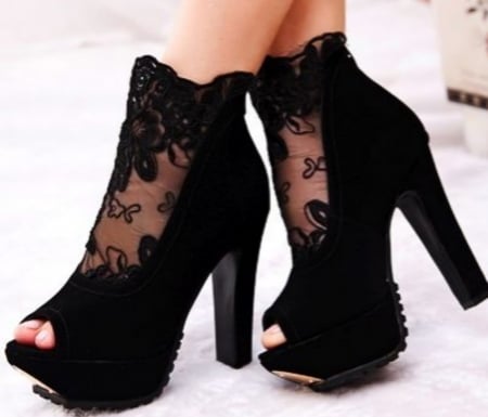 My Lady - Shoes, White, Black, Women