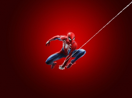 Spiderman - movie, red, comics, blue, spiderman, fantasy