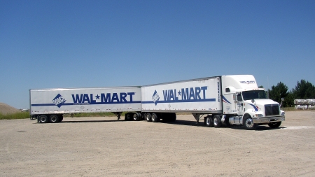 wal mart - trailer, truck, wal mart, rig