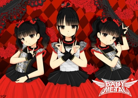 Baby Metal Anime - anime, Baby Metal, metal music, Japan