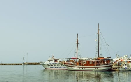 Boats in Cyprus - harbor, cyprus, boats, sea