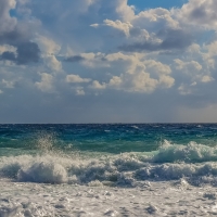 Waves and Clouds in Cyprus