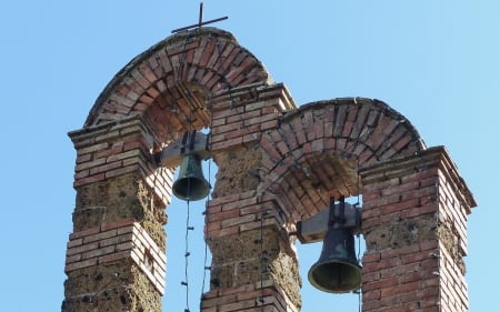 Church Bells - bells, tower, church, old