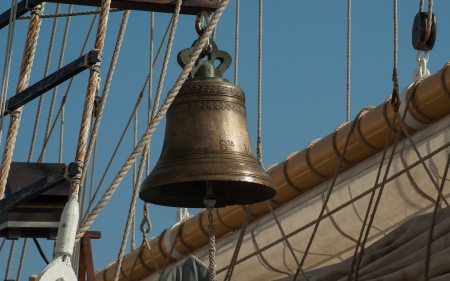 Sailboat Bell - sail, sailing, bell, sailboat